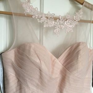 BHLDN // Jenny Yoo // Chloe blush bridesmaid dress